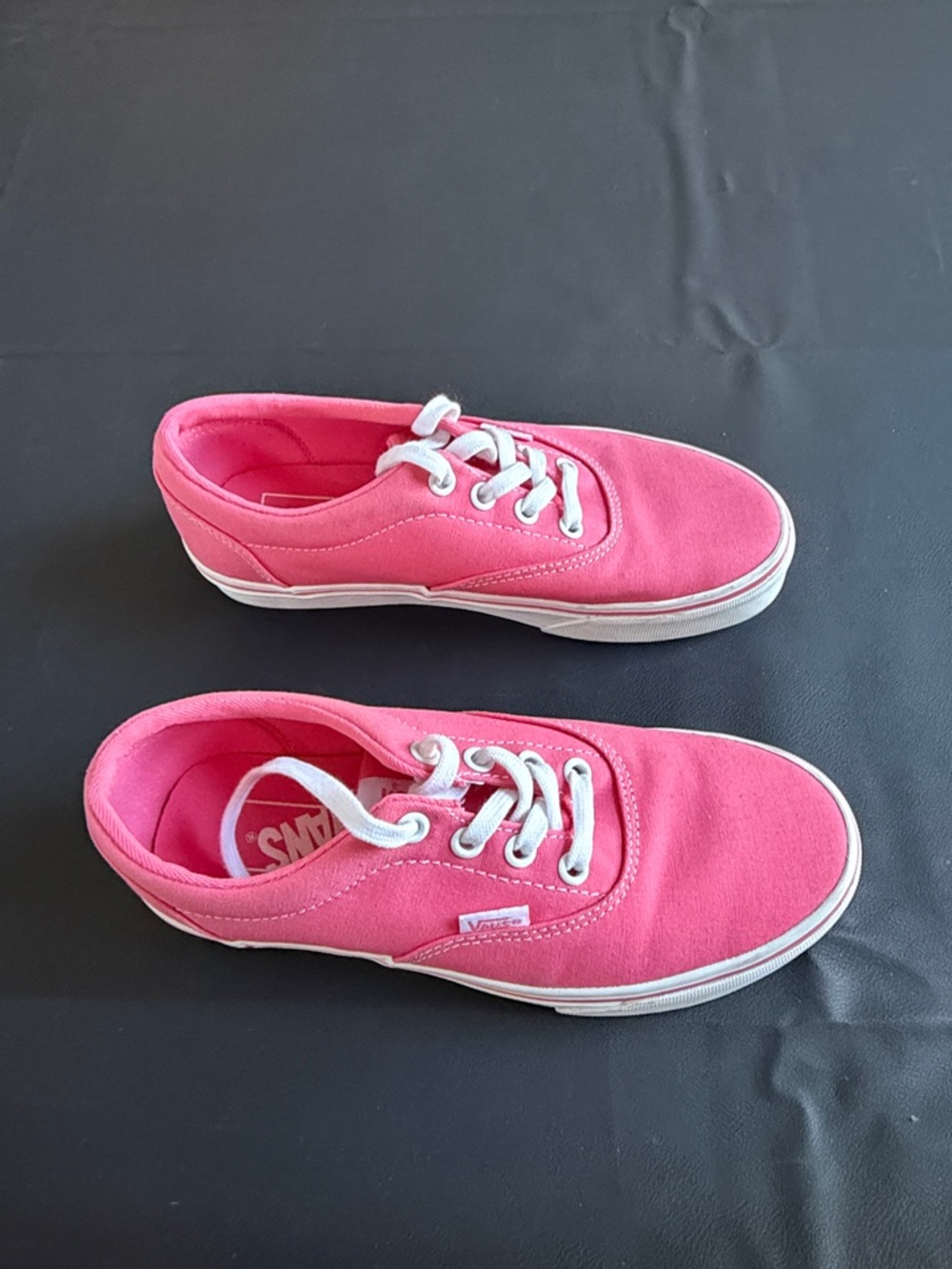 Vans Authentic Pink Canvas Sneakers Women’s Size 6 Lace Up Low Top Shoes - Picture 7 of 10